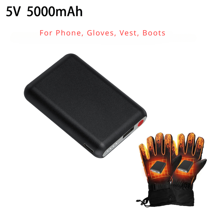 5V 5000mAh Heated Gloves Batte - Heated Vest Battery avaliação e preço