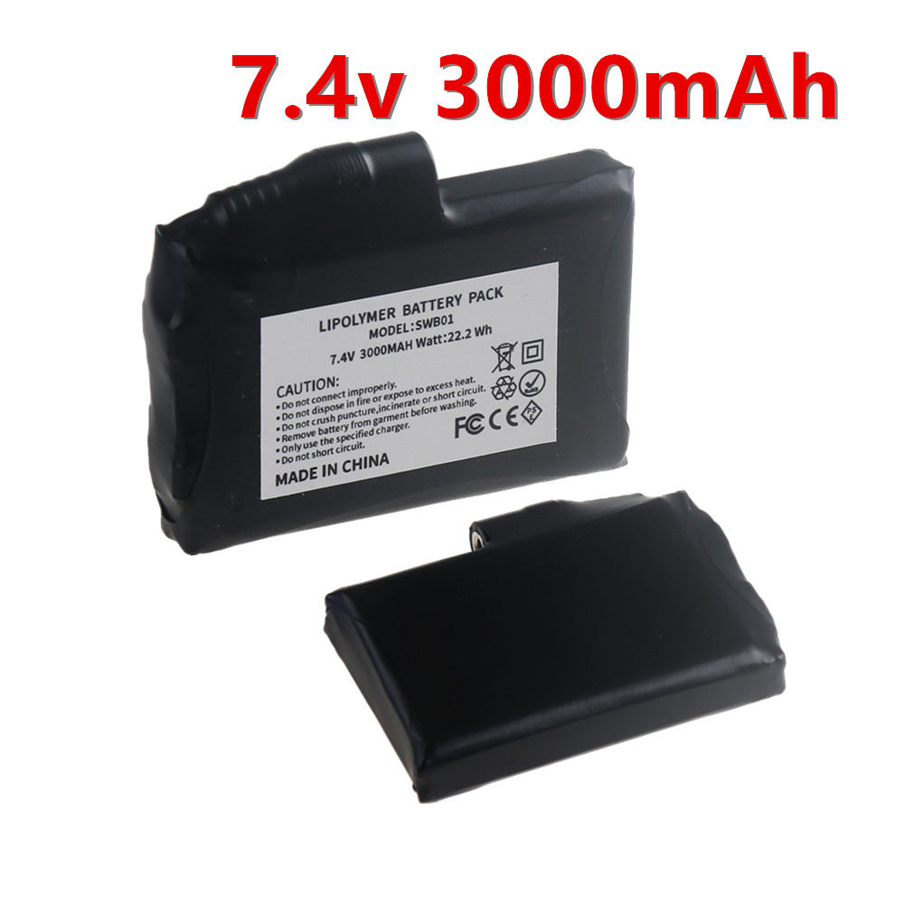 7.4V 3000mah Li-Polymer Batter - Heated Vest Battery avaliação e preço