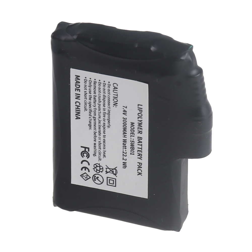 7.4V 3000mah Li-Polymer Batter - Heated Vest Battery avaliação e preço