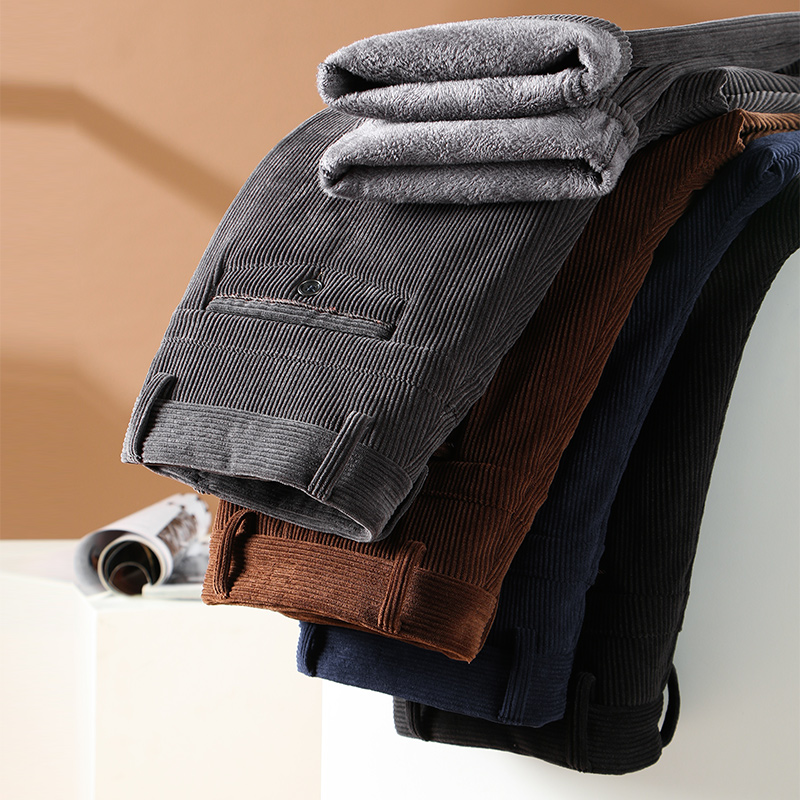 Winter Men's Fleece Corduroy P - Corduroy Pant Warm avaliação e preço