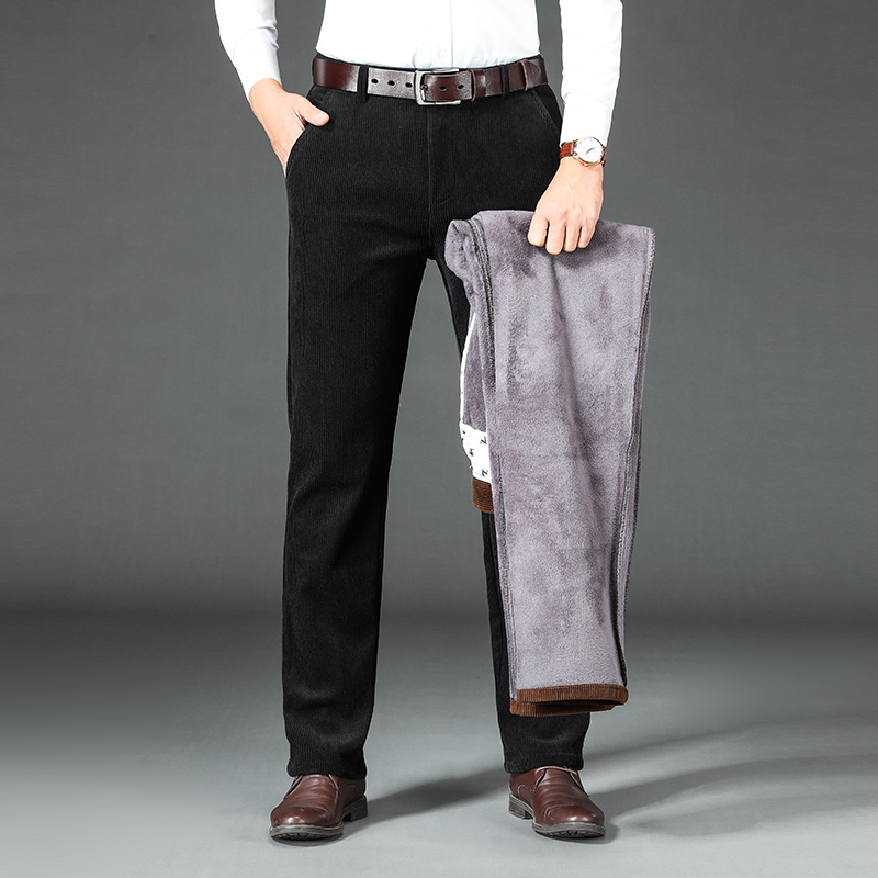 Winter Men's Fleece Corduroy P - Corduroy Pant Warm avaliação e preço