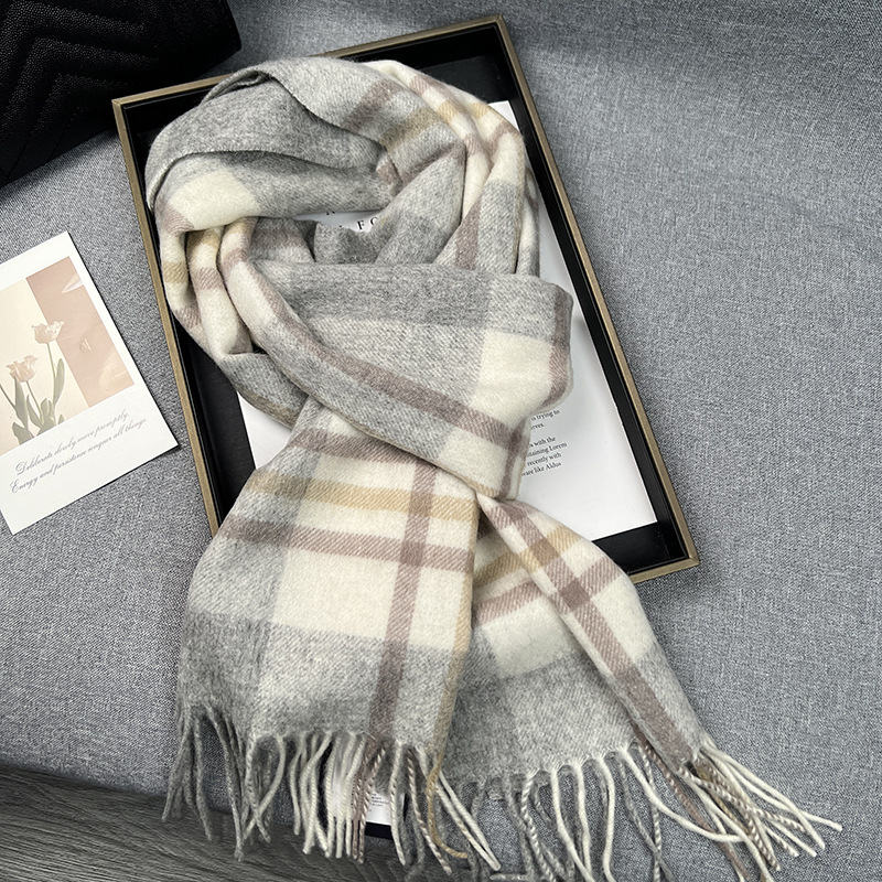 High Quality 100% Wool Scarf W - Wool Scarf Men avaliação e preço