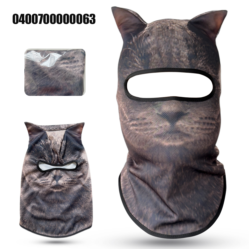 3D cat animal skiing Balaclava - Balaclava Ski Mask avaliação e preço