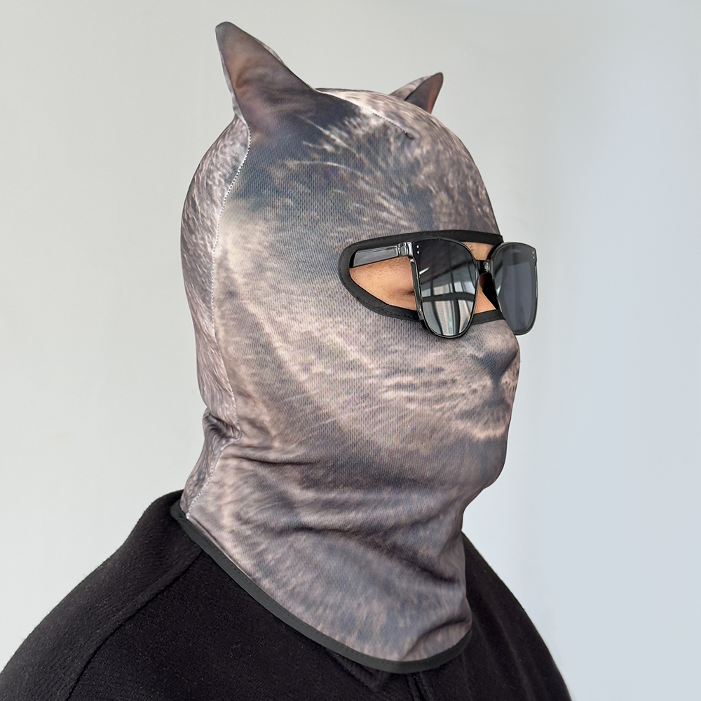 3D cat animal skiing Balaclava - Balaclava Ski Mask avaliação e preço