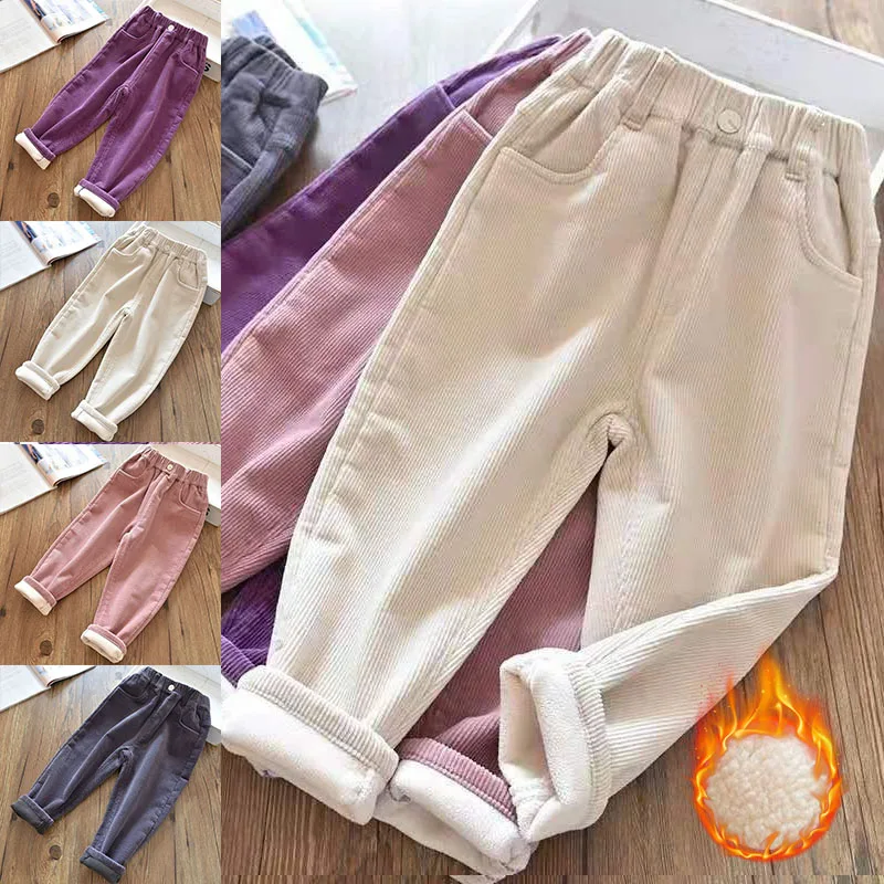 Velvet Lined Corduroy Kids Har - Corduroy Pant Warm avaliação e preço