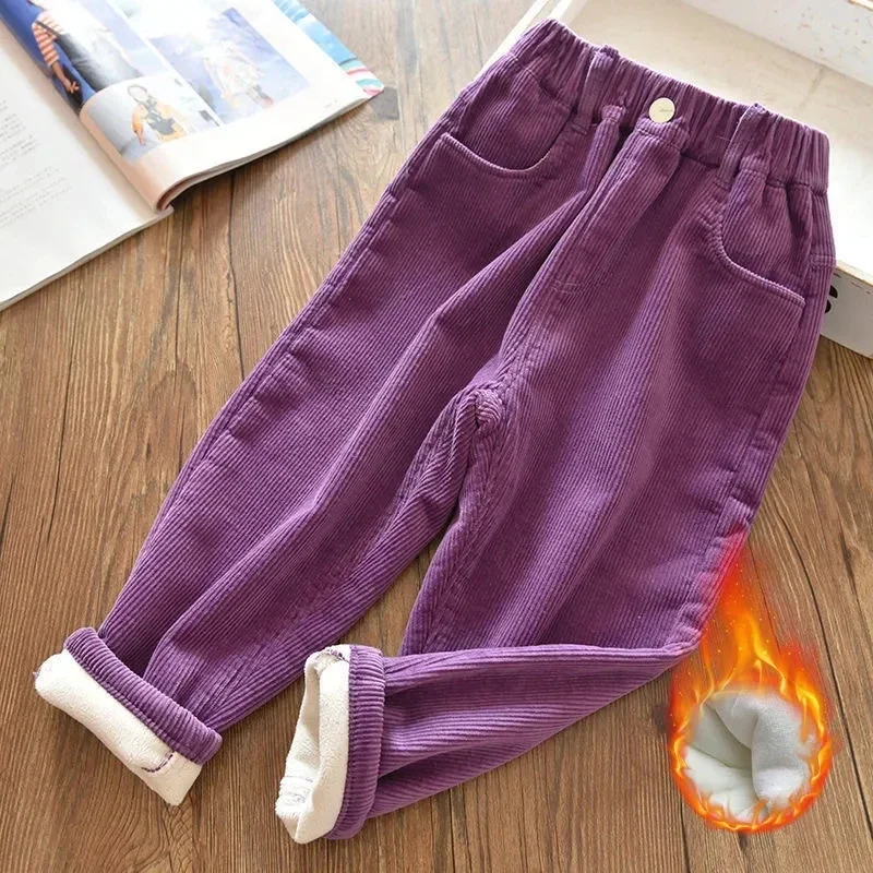 Velvet Lined Corduroy Kids Har - Corduroy Pant Warm avaliação e preço
