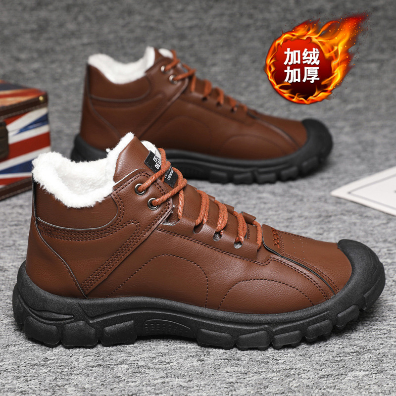 Men's winter thickened and war - Waterproof Winter Boot avaliação e preço