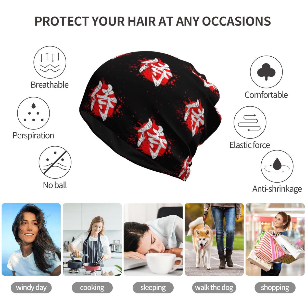 Japanese Bushido Samurai Chara - Knit Beanie Hat Warm avaliação e preço