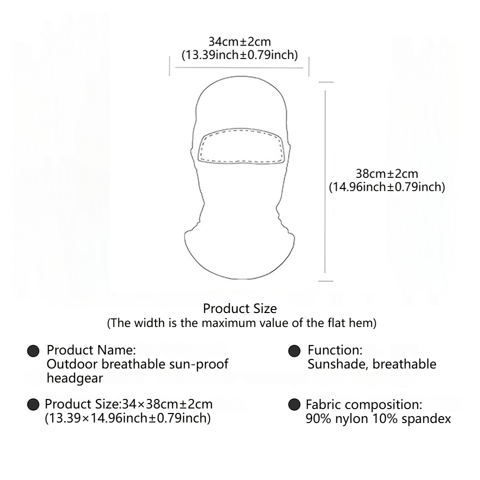 GTUBIKE Breathable Balaclava H - Balaclava Ski Mask avaliação e preço