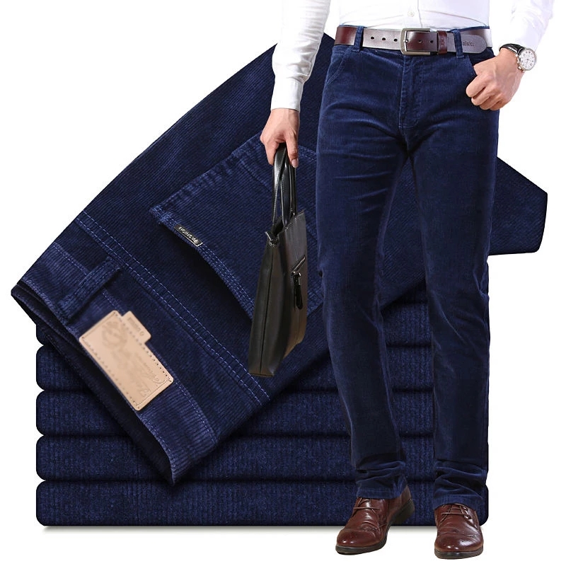 Autumn Winter Men`s Thick Warm - Corduroy Pant Warm avaliação e preço