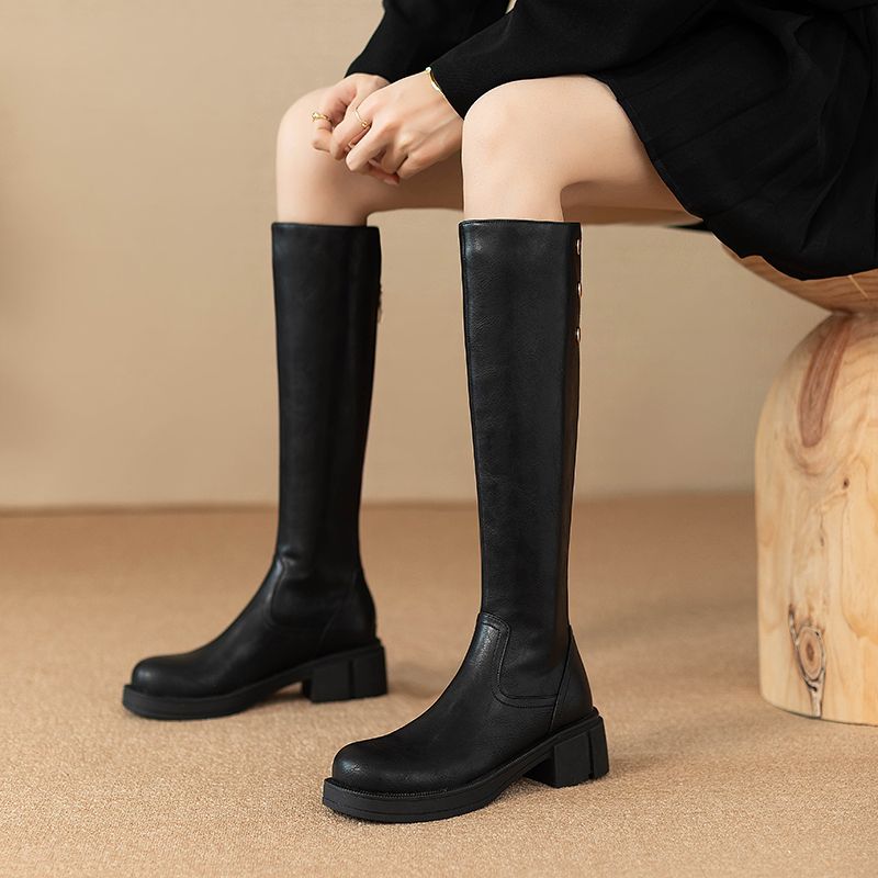 Autumn Winter Middle Heel Ladi - Waterproof Winter Boot avaliação e preço
