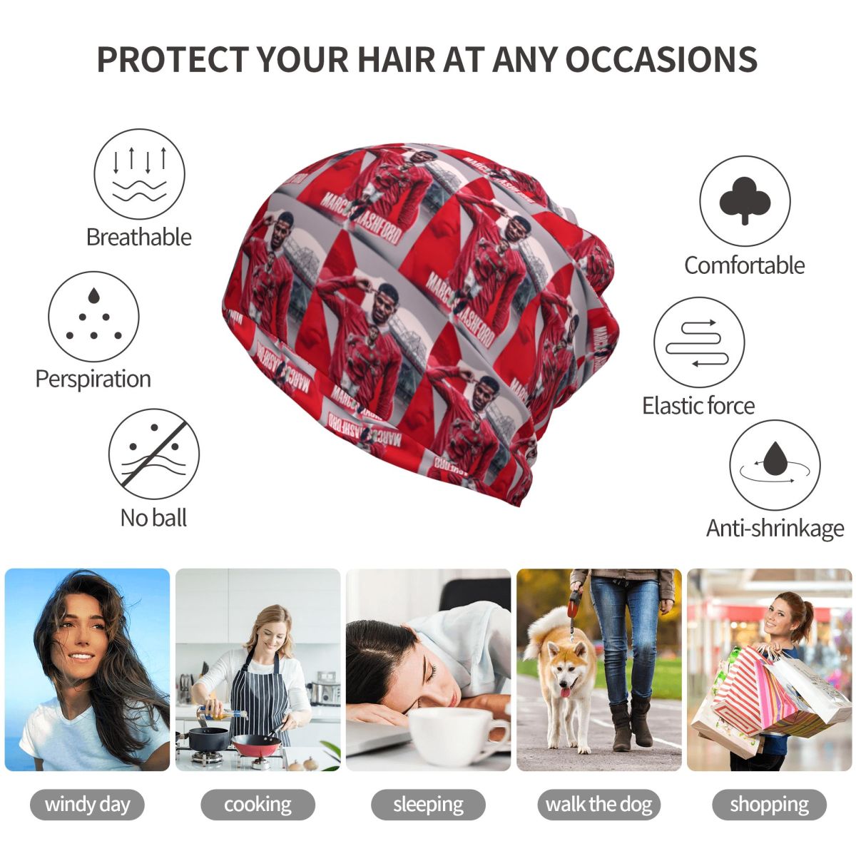Marcus Rashford New Goal Celeb - Knit Beanie Hat Warm avaliação e preço